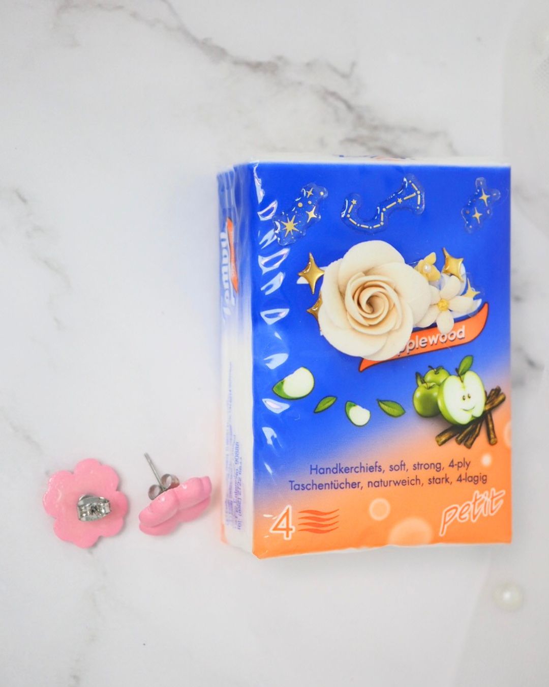 ♡ 耳環ꔚ粉紅四葉草 ♡ SLCE008