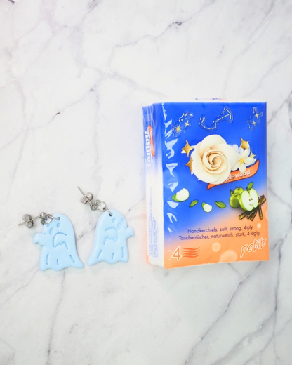 ♡ 耳環ꔚ粉藍嚇人小鬼 ♡ SLCE025