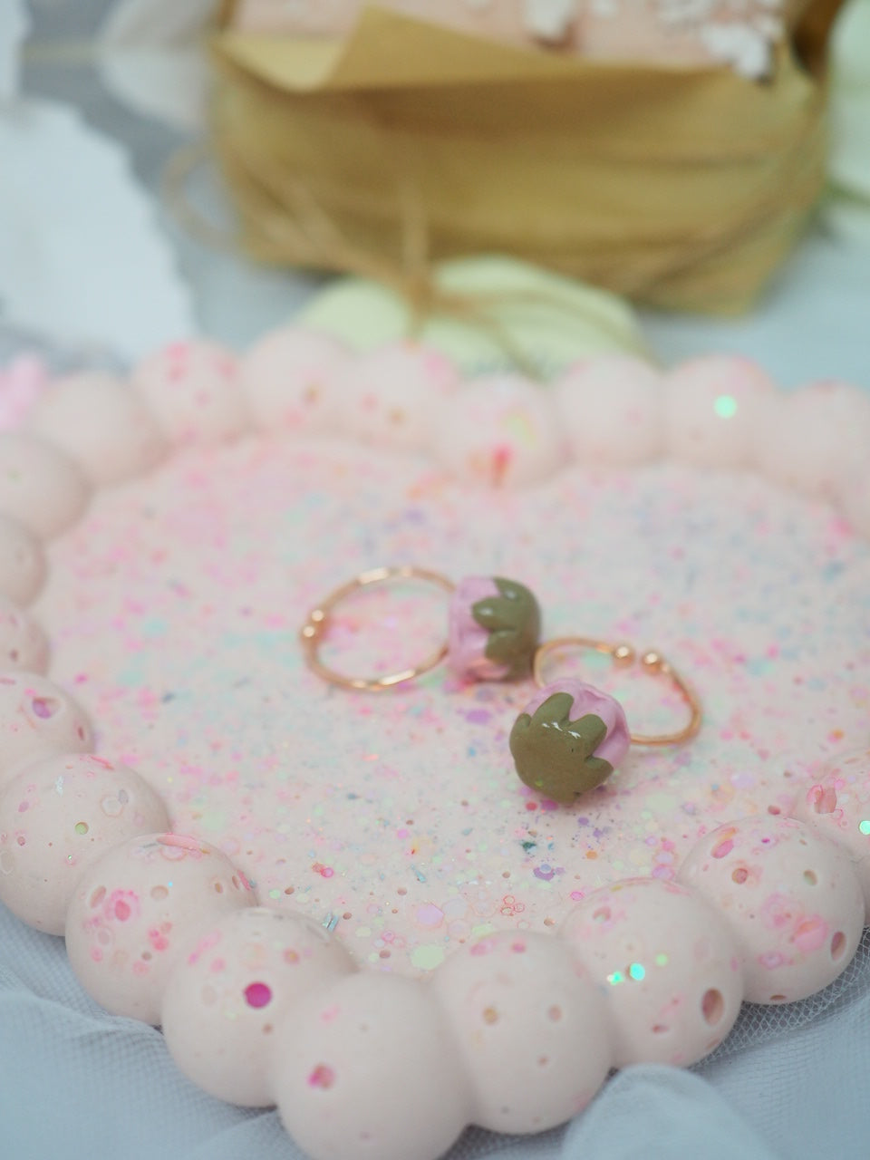 ♥ 戒指ღ草莓布丁 ♥